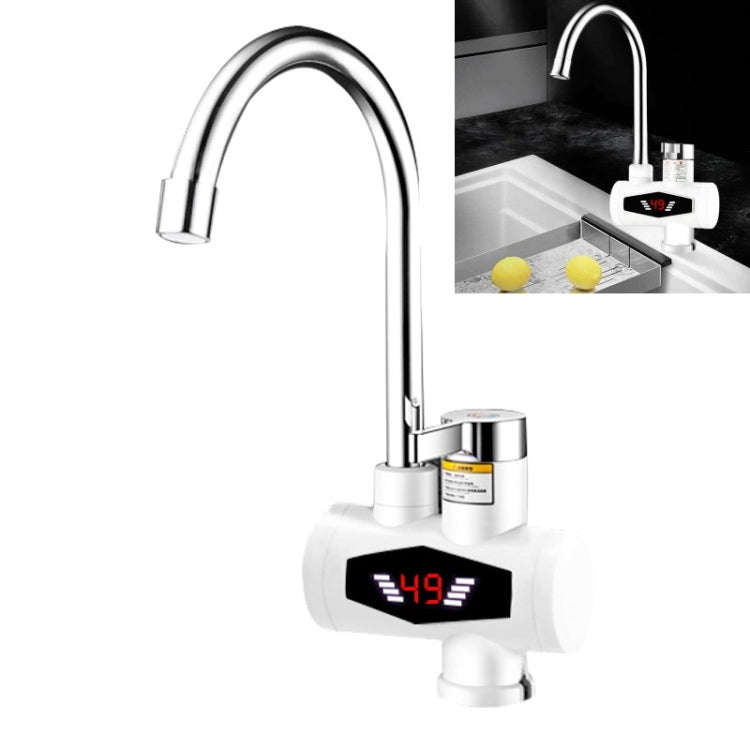 Dynamic Digital Display Instant Heating Electric Hot Water Faucet Kitchen&Domestic Hot&Cold Water...
