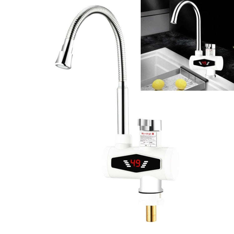 Dynamic Digital Display Instant Heating Electric Hot Water Faucet Kitchen&Domestic Hot&Cold Water...