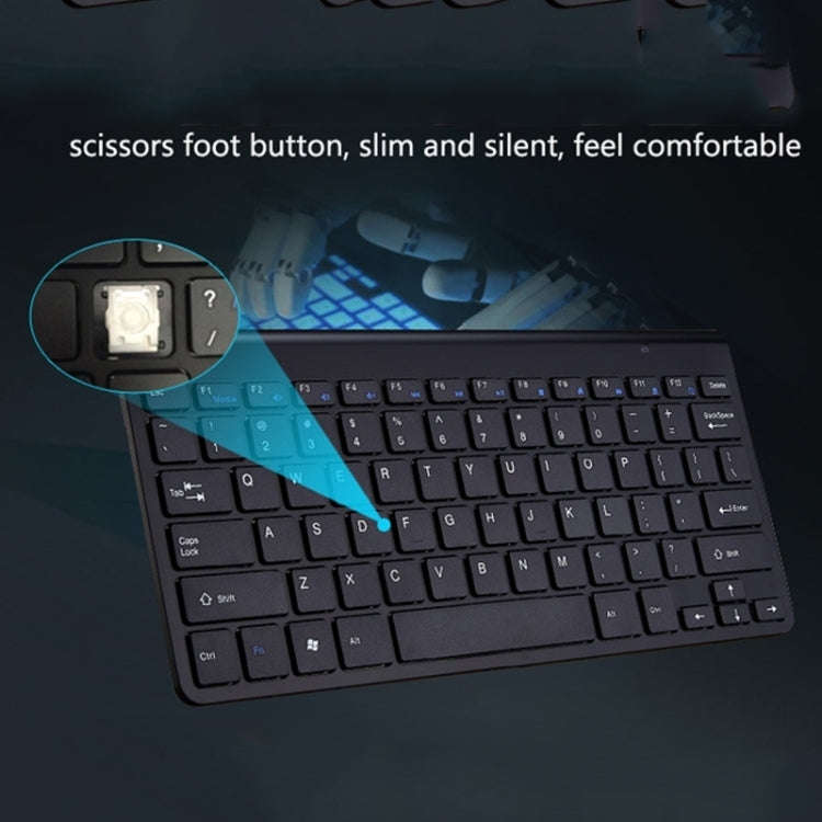 USB External Notebook Desktop Computer Universal Mini Wireless Keyboard Mouse, Keyboard, Keyboard...