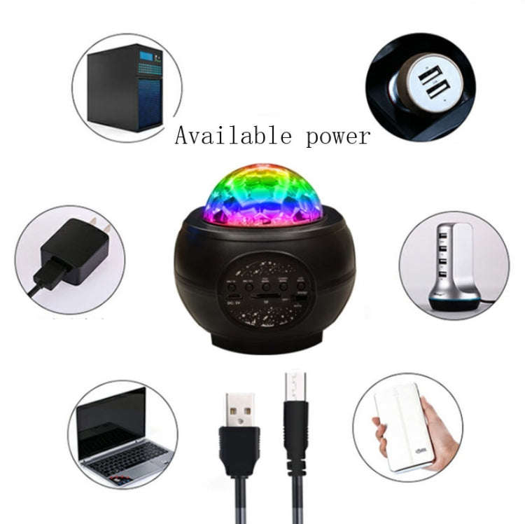 M2 8W Christmas Starry Sky Laser Projection Atmosphere Light Rotating Starry Dynamic Water Patter...