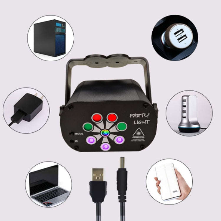 R90 8W UV Mini Laser Light Sound Control Induction Stage Atmosphere Light Bar KTV Laser Light, US...