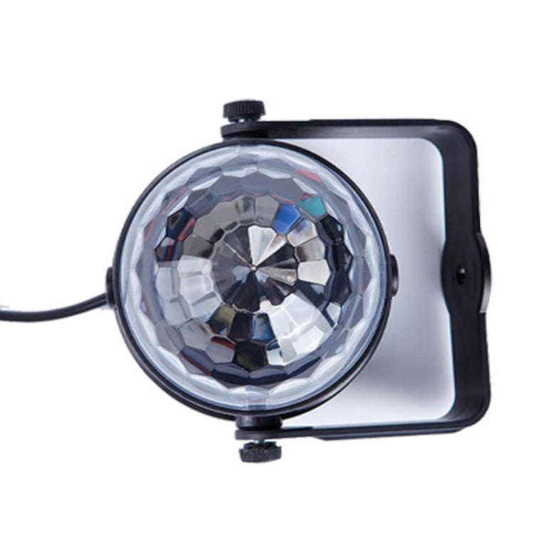 MGY-019 6W Remote Control LED Crystal Magic Ball Light Colorful Rotating Stage Laser Light, US Pl...