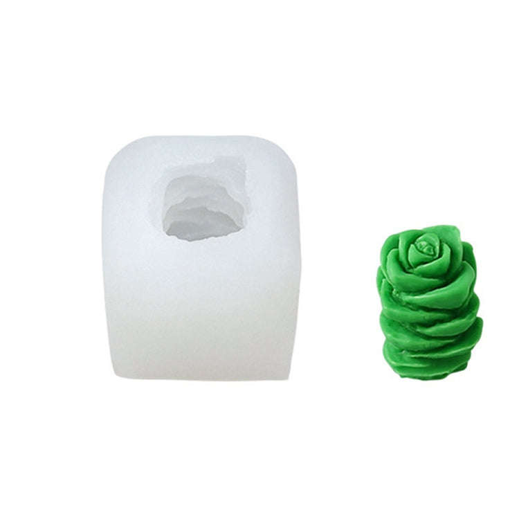 Fleshy Three-Dimensional Candle Silicone Mold DIY Handmade Soap Aromatherapy Epoxy Mold, SX-ZW-13...
