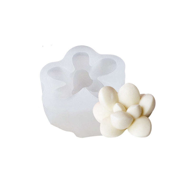 Fleshy Three-Dimensional Candle Silicone Mold DIY Handmade Soap Aromatherapy Epoxy Mold, SX-ZW-13...
