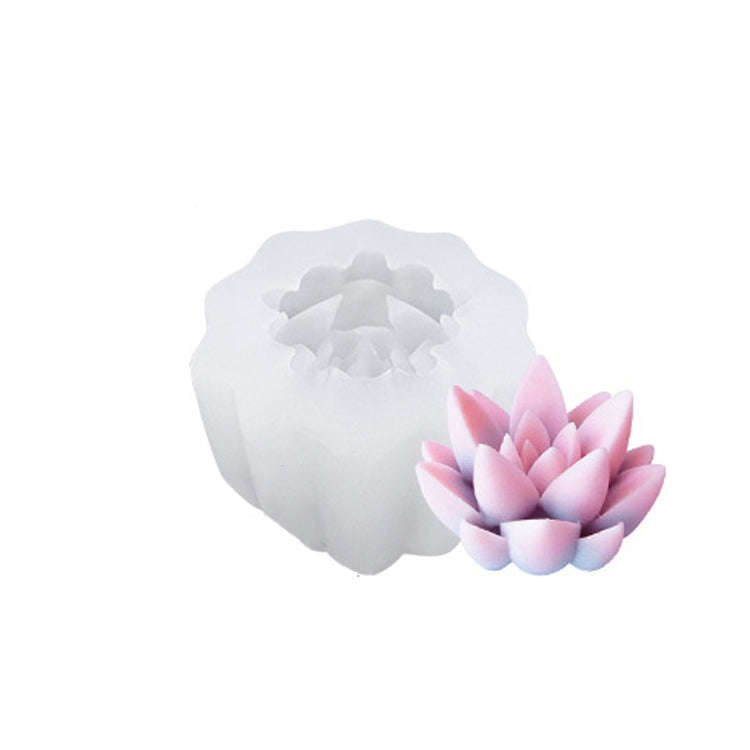 Fleshy Three-Dimensional Candle Silicone Mold DIY Handmade Soap Aromatherapy Epoxy Mold, SX-ZW-13...