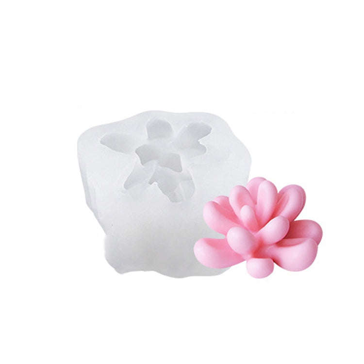 Fleshy Three-Dimensional Candle Silicone Mold DIY Handmade Soap Aromatherapy Epoxy Mold, SX-ZW-13...