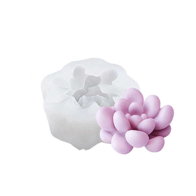 Fleshy Three-Dimensional Candle Silicone Mold DIY Handmade Soap Aromatherapy Epoxy Mold, SX-ZW-13...