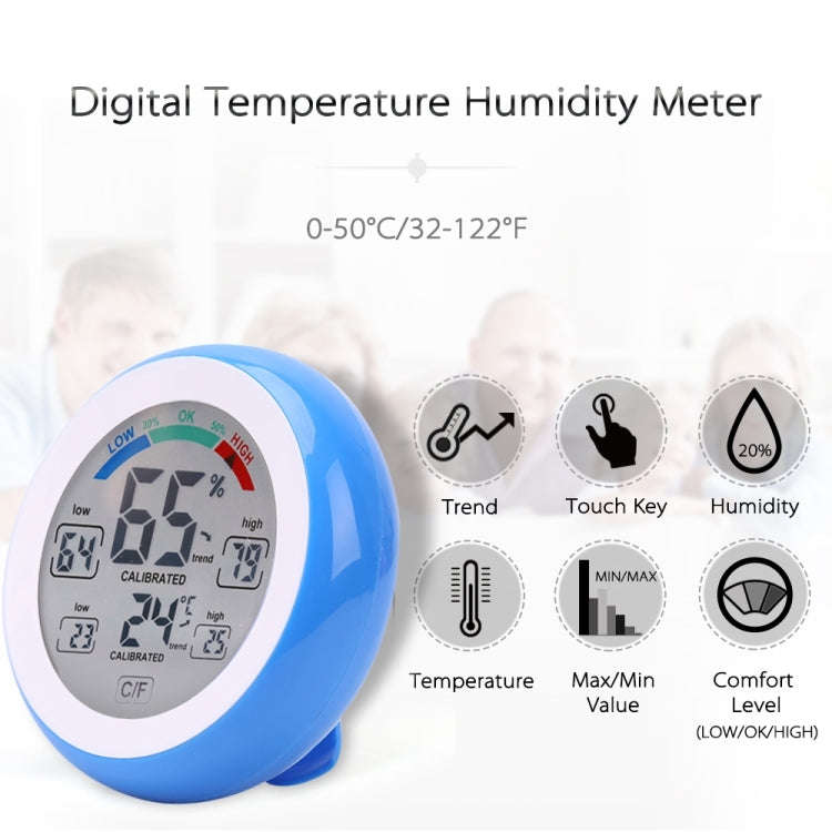 TS-S93 Multifunctional Digital Thermometer Hygrometer Temperature Humidity Meter, Max Min Value T...