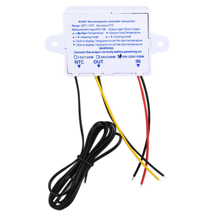 XH-W3001 Digital LED Temperature Controller Arduino Cooling Heating Switch Thermostat NTC Sensor,...