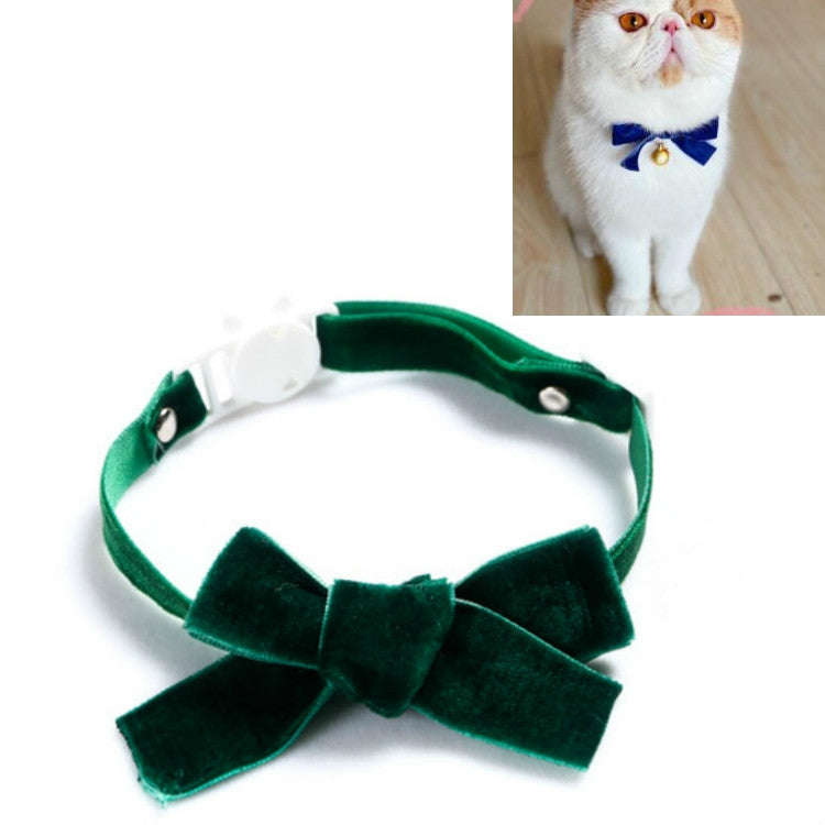 Velvet Bowknot Adjustable Pet Collar Cat Dog Rabbit Bow Tie Accessories, S 17-30cm Bowknot, S 17-...