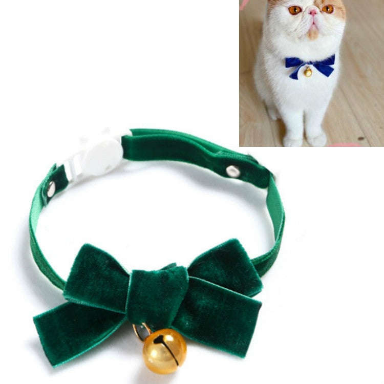 Velvet Bowknot Adjustable Pet Collar Cat Dog Rabbit Bow Tie Accessories, S 17-30cm Bowknot, S 17-...