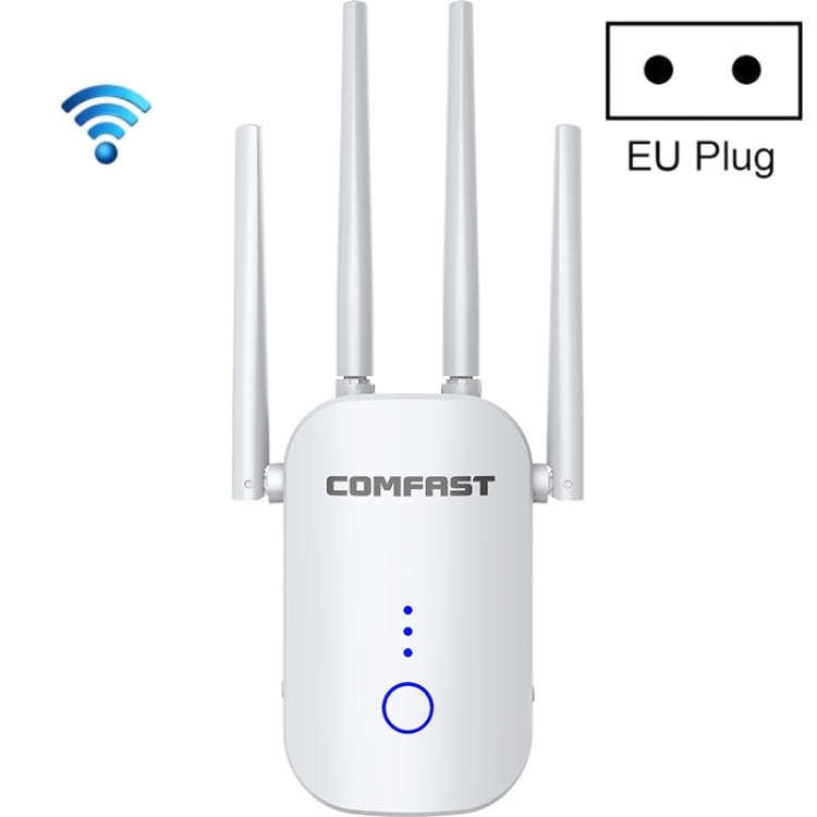 COMFAST CF-WR758AC Dual Frequency 1200Mbps Wireless Repeater 5.8G WIFI Signal Amplifier, CN Plug,...