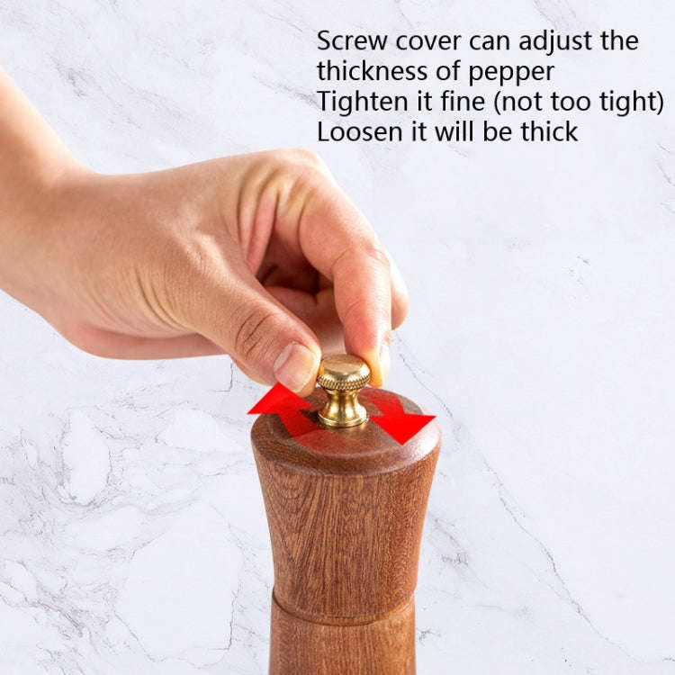 Wood Pepper Grinder Kitchen Household Manual Solid Pepper Powder Black Pepper Mill Grinder Bottle...