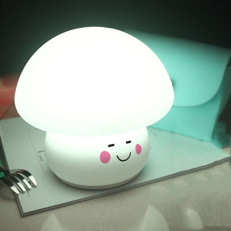 Silicone Colorful Mushroom Night Light Bedside Sleeping Table Lamp, 0.8W