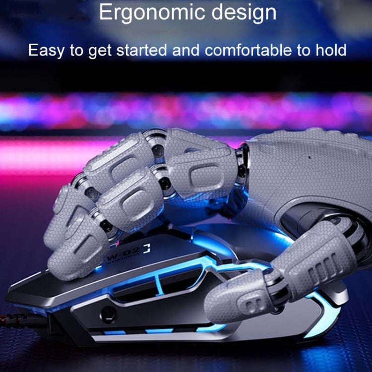 Inphic W-02 6 Keys Home Office Luminous Macro Programming USB Computer Mechanical Game Wired Mous...