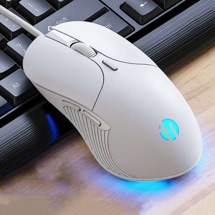 Inphic PB1 Business Office Mute Macro Definition Gaming Wired Mouse, Cable Length: 1.5m, Classic ...