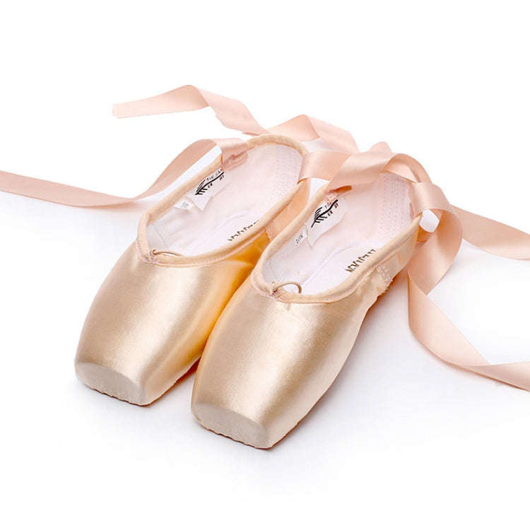 Ballet Lace Pointe Shoes Professional Flat Dance Shoes