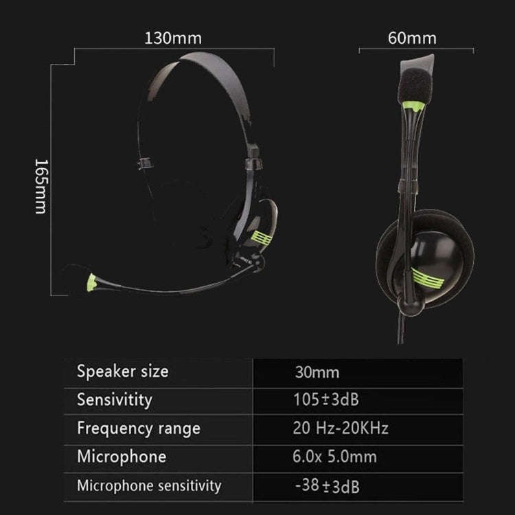 Computer USB Interface Headphone Aviation Headset with Microphone