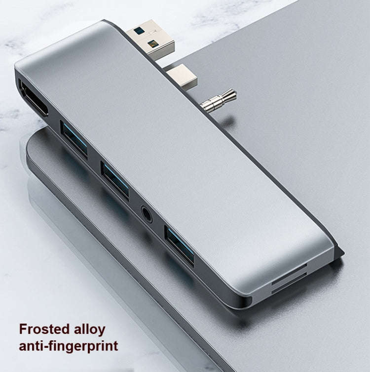 Cabledeconn T0409 Multifunctional USB 3.0 HUB Docking Station Network Cable Interface Converter, ...