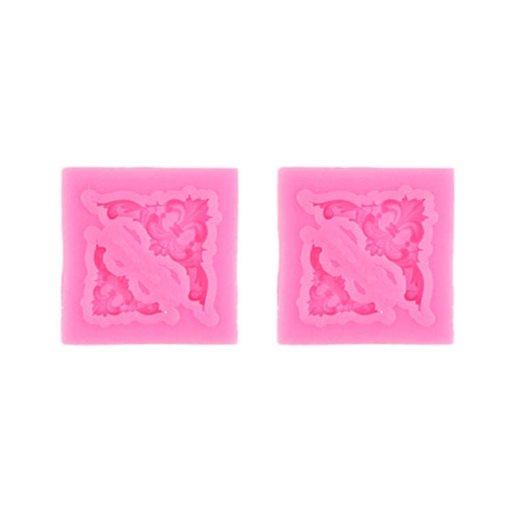 2 PCS Fondant Cake Silicone Mold Hollow Embossed Border Frame Retro Photo Frame Mould