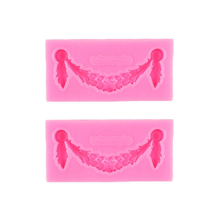 2 PCS Fondant Cake Silicone Mold Hollow Embossed Border Frame Retro Photo Frame Mould