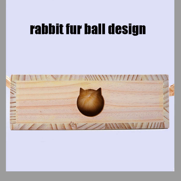Hamster And Cat Toys Solid Wood Cat Supplies, Cloud Hairy Mouse, Five-hole Hairy Mouse, Eight-hol...