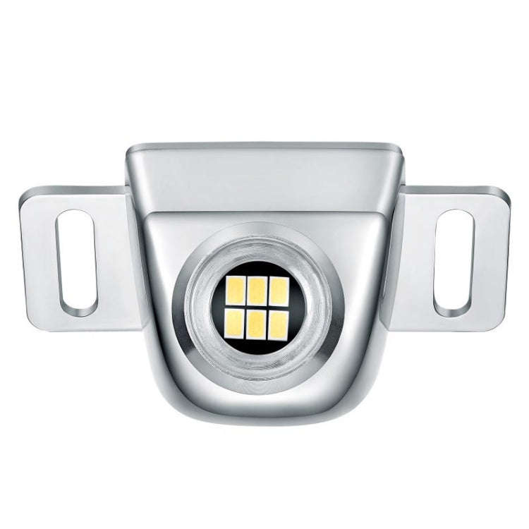 Car LED Electric Eye Reversing Light External Bulb Modified License Plate Auxiliary Light, Black,...