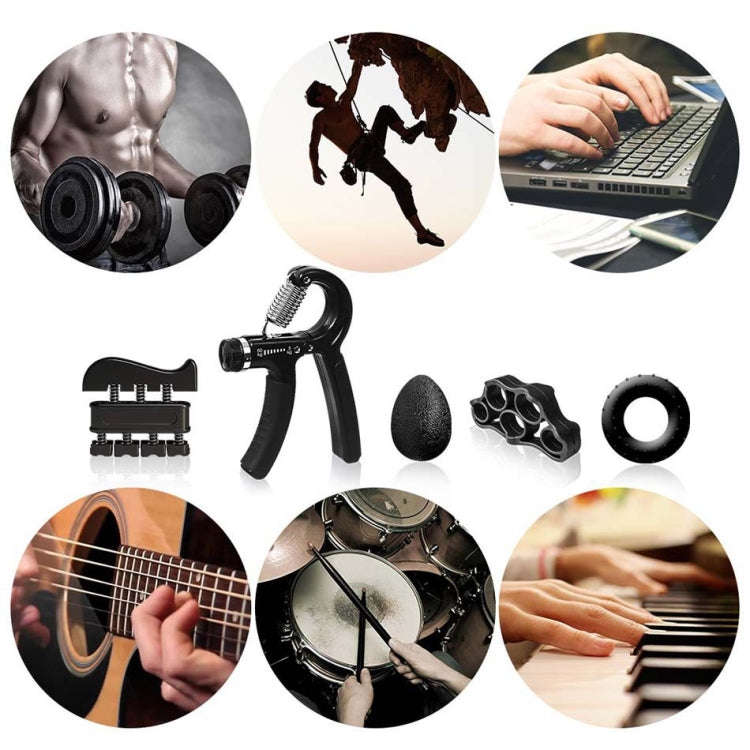 5 In 1 Counting Grip Device Fitness Adjustment Grip Device  Finger Trainer Set, 5 in 1
