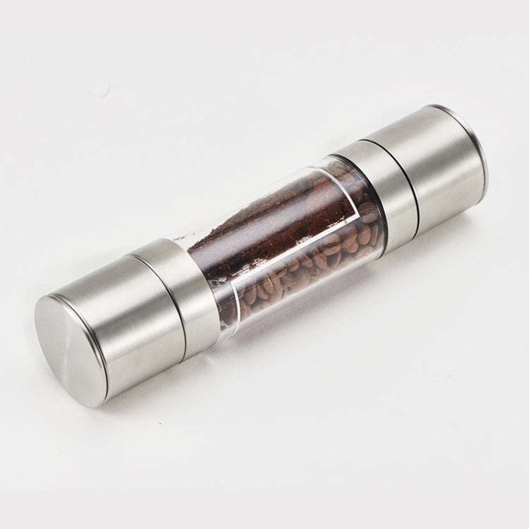 2 in 1 Stainless Steel Manual Pepper Mill Double-Head Pepper Mill, Pepper Mill