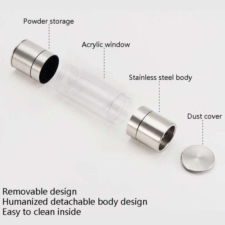2 in 1 Stainless Steel Manual Pepper Mill Double-Head Pepper Mill, Pepper Mill