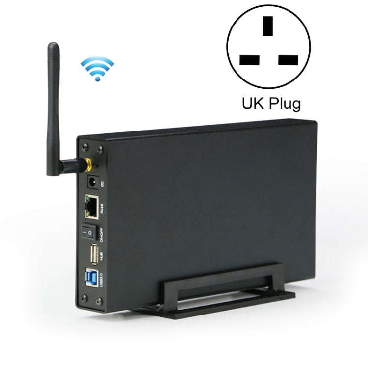Blueendless 3.5 inch Mobile Hard Disk Box WIFI Wireless NAS Private Cloud Storage, EU Plug, US Pl...