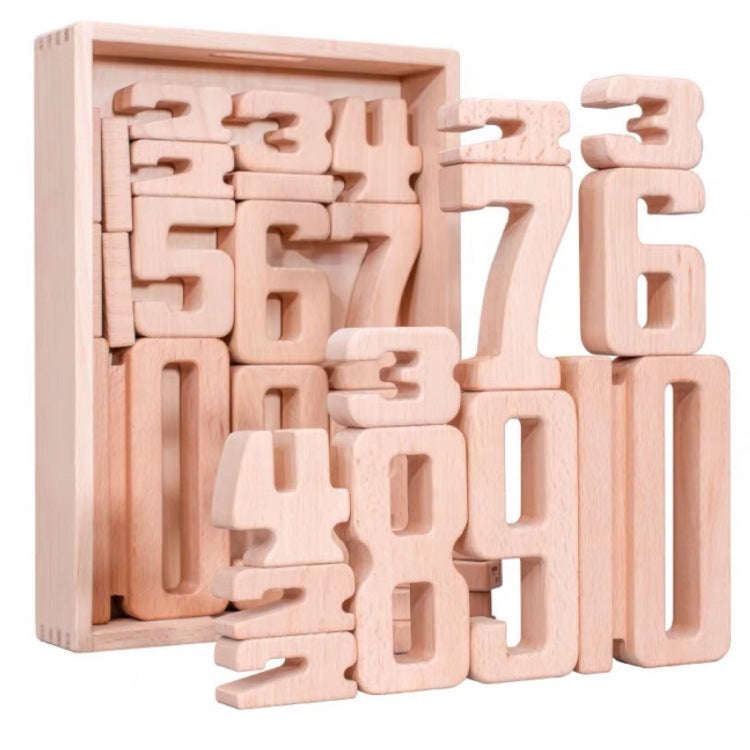 Children Particle Beech Number Building Blocks Children Mathematics Early Education Toy Teaching ...