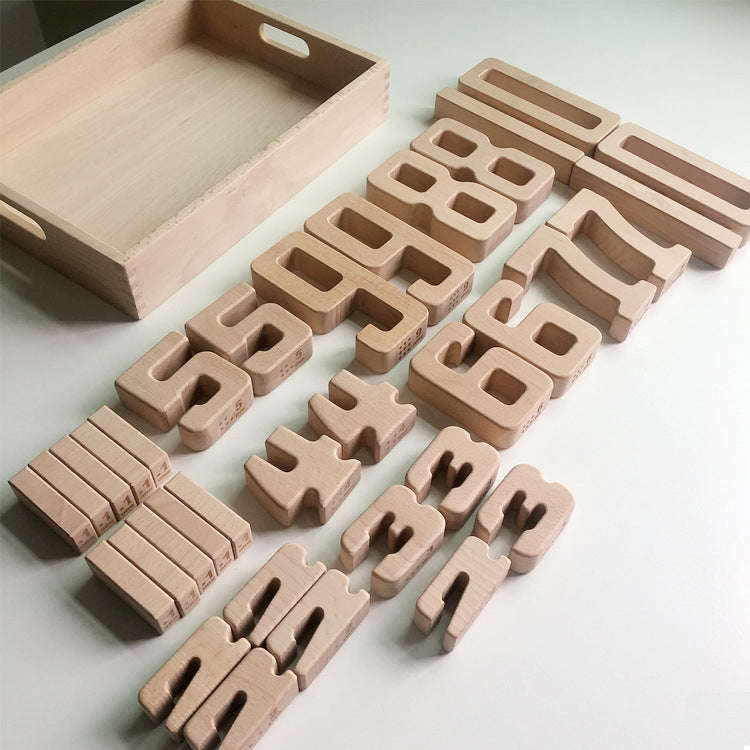 Children Particle Beech Number Building Blocks Children Mathematics Early Education Toy Teaching ...