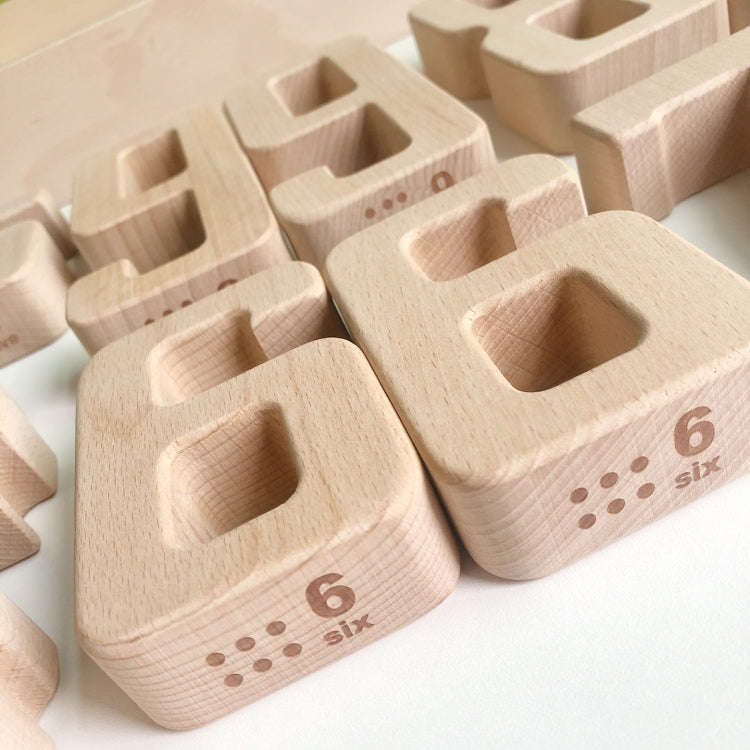 Children Particle Beech Number Building Blocks Children Mathematics Early Education Toy Teaching ...
