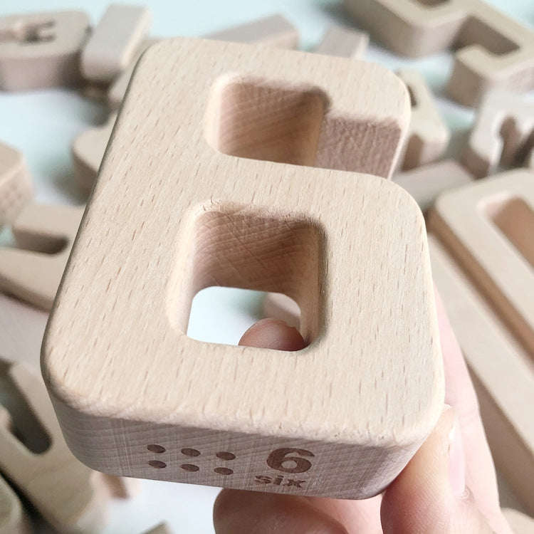 Children Particle Beech Number Building Blocks Children Mathematics Early Education Toy Teaching ...