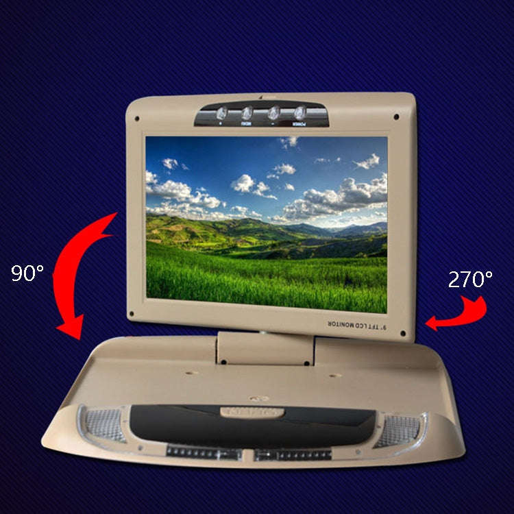 9 Inch Car HD Car Reversing Display Car Ceiling Display, 9 inch (Beige), 9 inch