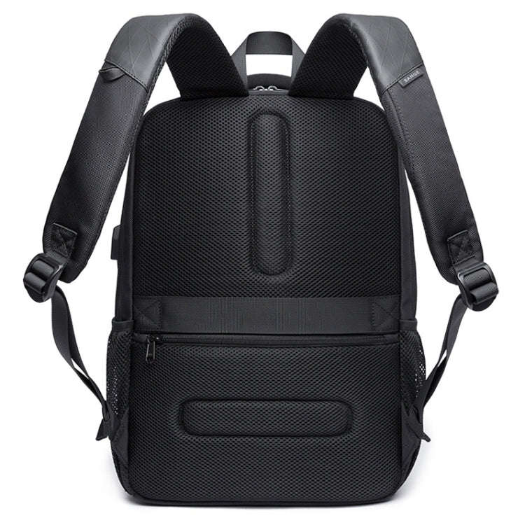 BANGE BG-1921 College Student Schoolbag Waterproof Business Computer Backpack with External USB C...
