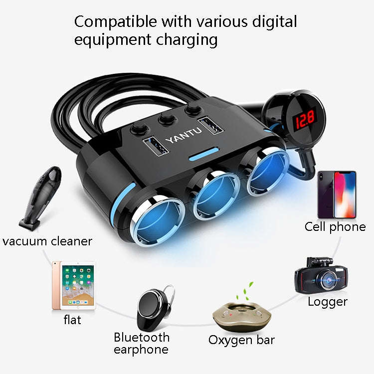 YANTU B39 Cigarette Lighters Cars Multifunctional Usb Fast Charging Car Charger, Wireless Qualcom...