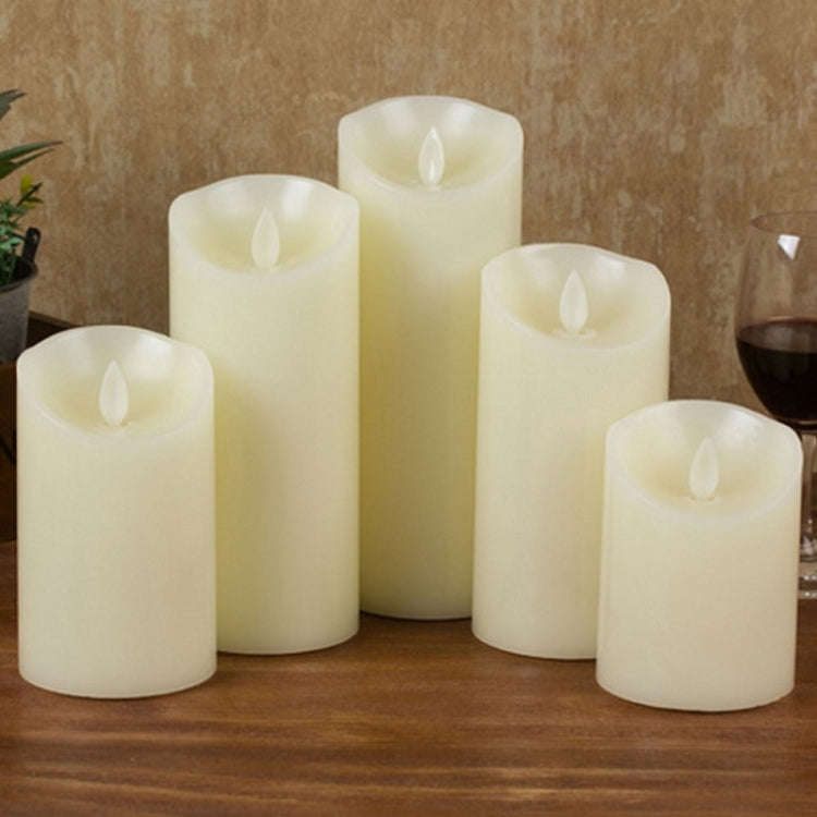 3 PCS LED Electronic Candle Light Birthday Wedding Home Decoration Props Candle Holder, Battery P...