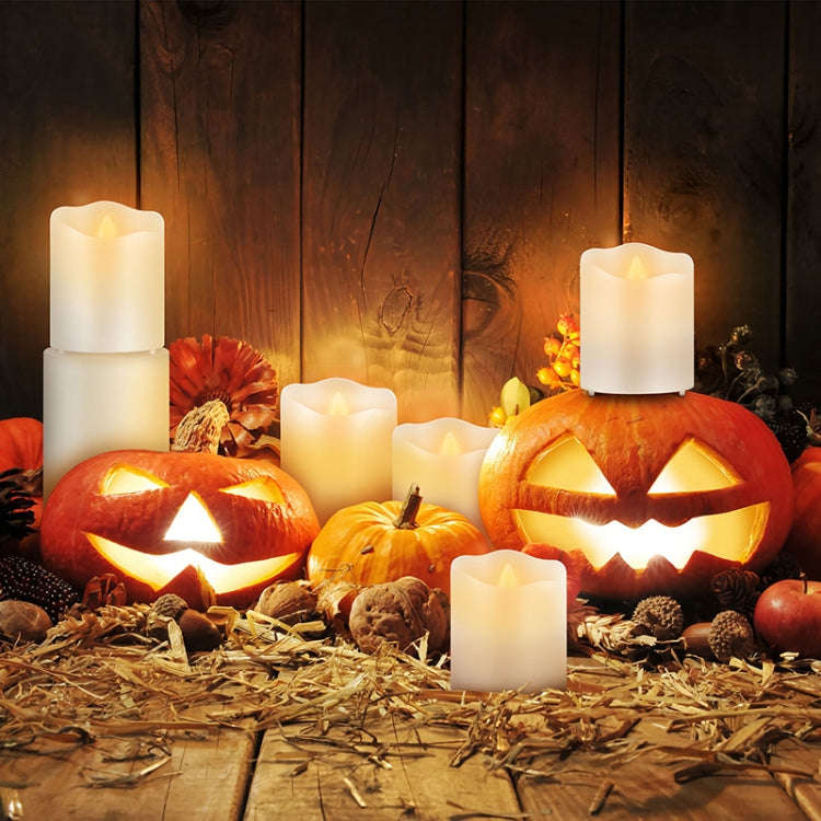 3 PCS LED Electronic Candle Light Birthday Wedding Home Decoration Props Candle Holder, Battery P...