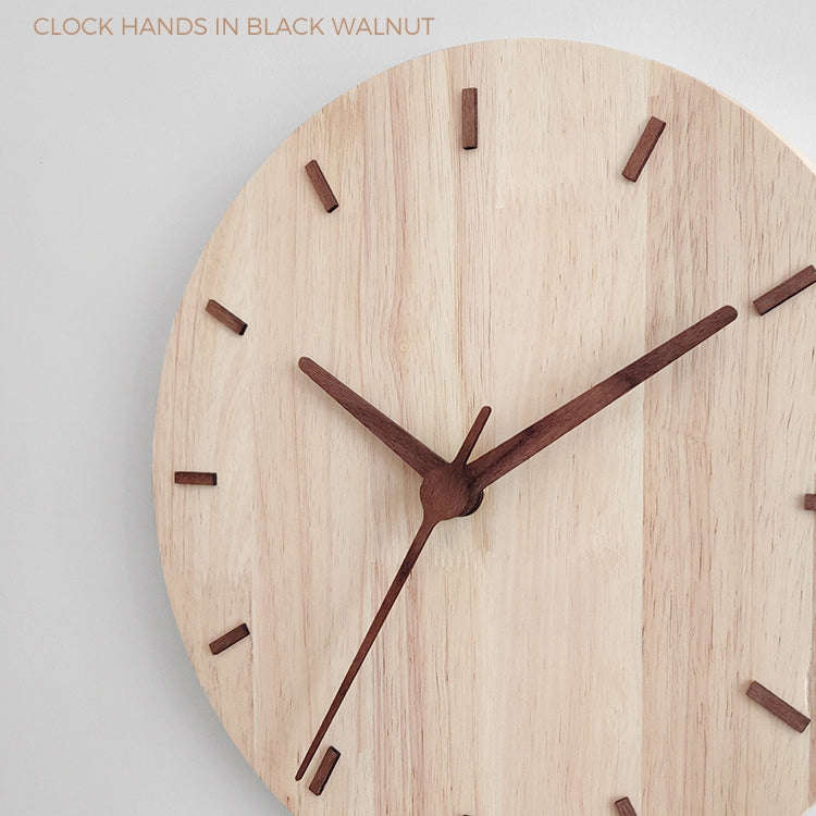 Solid Wooden Wall Clock Home Living Room Wall Clock Decorative Clock, Solid Wooden Wall Clock