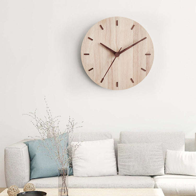 Solid Wooden Wall Clock Home Living Room Wall Clock Decorative Clock, Solid Wooden Wall Clock