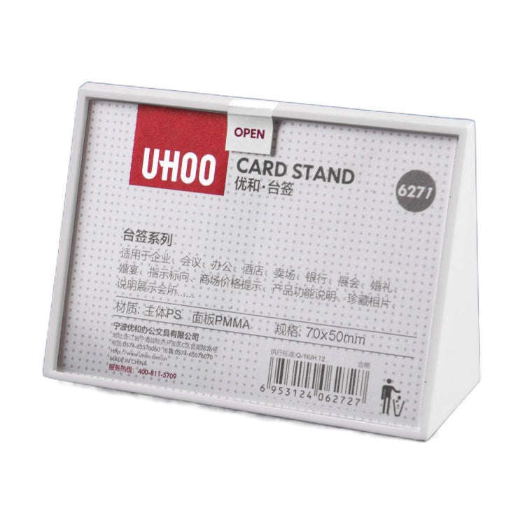 Acrylic Triangle Price Tag Student Desk Seat Board (White), 7.4x5.3cm (White), 7.4x10.5cm (White)...