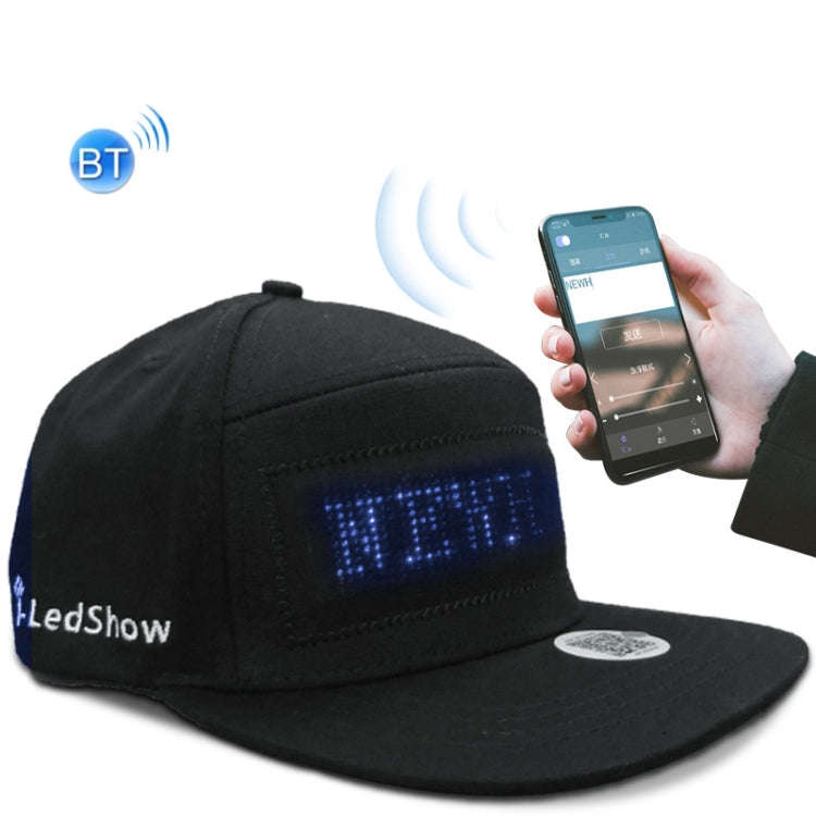Bluetooth LED Advertising Cap Supports Scrolling Characters/Mobile Phone Word Change/Multi-Langua...