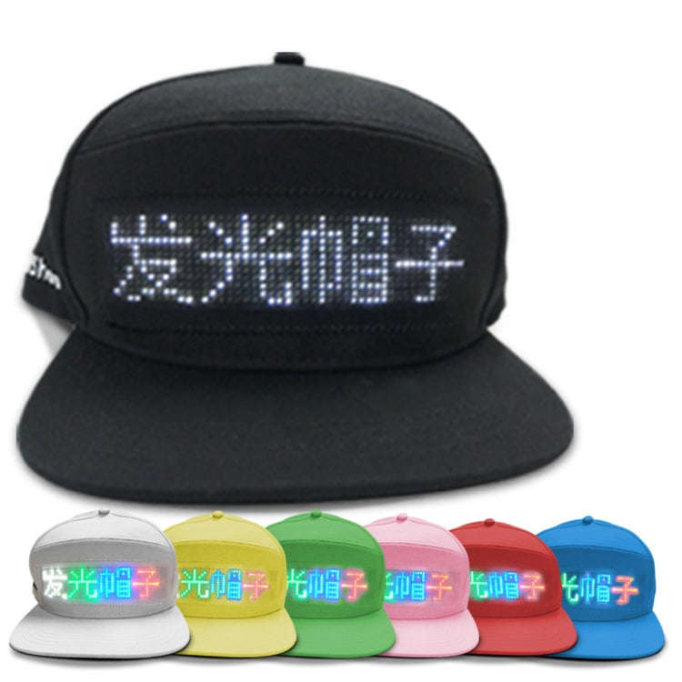 Bluetooth LED Advertising Cap Supports Scrolling Characters/Mobile Phone Word Change/Multi-Langua...