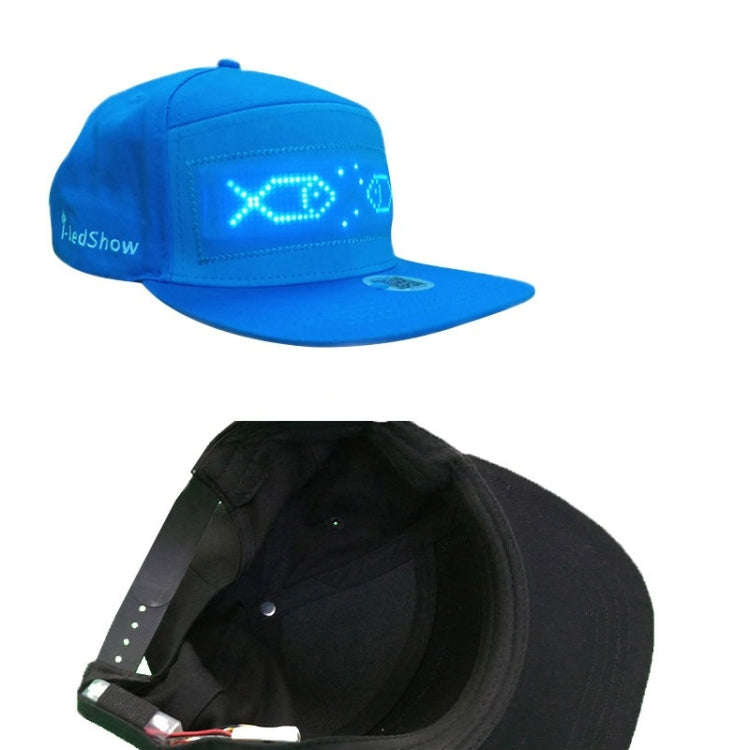 Bluetooth LED Advertising Cap Supports Scrolling Characters/Mobile Phone Word Change/Multi-Langua...