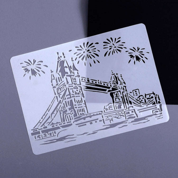 Painting Template Theme City A4 Label Template, Tower System (5pcs / Set), Sailing Line(5pcs / Se...