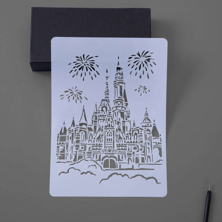 Painting Template Theme City A4 Label Template, Tower System (5pcs / Set), Sailing Line(5pcs / Se...