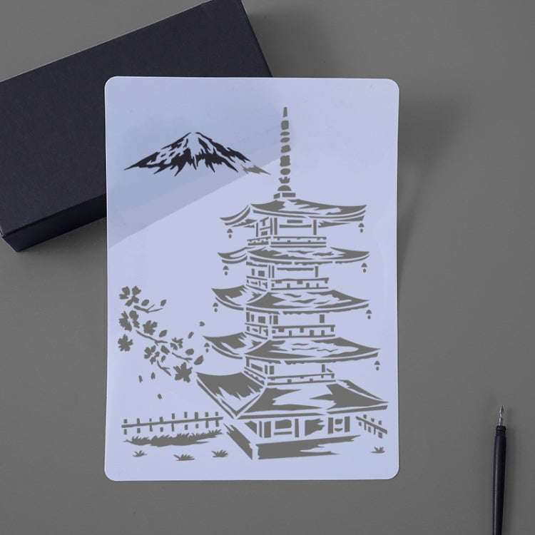 Painting Template Theme City A4 Label Template, Tower System (5pcs / Set), Sailing Line(5pcs / Se...