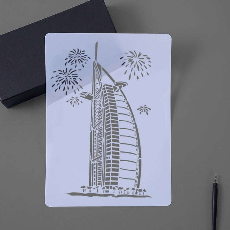 Painting Template Theme City A4 Label Template, Tower System (5pcs / Set), Sailing Line(5pcs / Se...